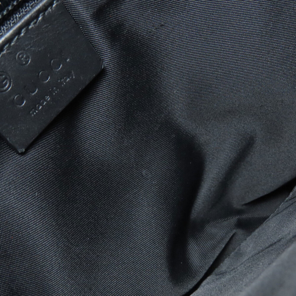 GUCCI Authentic Black Canvas Shoulder Bag - Picture 8 of 16